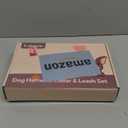 No Pull Dog Harness, Collar & Leash Set | Includes Dog Seat Belt, Collapsible Bowls & Poop Bag Dispenser. Ideal for Training, Walking, Hiking. Fits Small to Large Dogs(Black-M)