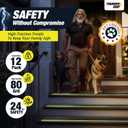 THUNDER GRIP Glow in the Dark 30" x 6"-12-Pack Weather Resistant Outdoor Stair Treads 80-Grit