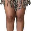 LaiyiVic Women's Denim Shorts High Waisted Frayed Raw Hem Ripped Short Jeans (XX-Large, 03camo2095)