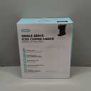 Single Serve Coffee Maker, Iced and Hot Coffee Machine for K Cup & Grounds, Compact Design, 40oz Removable Water Reservoir, 6 to 24 Oz Brew Sizes, Fits 7.3" Travel Mug, Black