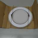 NICOR Lighting 6 inch Nickel Recessed Shower Trim with Albalite Lens (17505NK)
