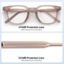 Dollger Square Blue Light Blocking Glasses Women Men Computer Eyeglasses Fashion Light Weight TR90 Blue Light Glasses