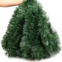 50 Feet Christmas Garland Greenery Christmas Decor, Artificial Pine Garlands Xmas Decorations for Stairs Mantle Fireplace Home Party Holiday Soft Green Garland Christmas Decoration Indoor Outdoor