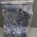 Boho Kitchen Rug Set, 3pcs Non Slip Bohemian Kitchen Rug, Washable Kitchen Floor Mat, Indoor and Outdoor Entryway Floor Mat, Foot Mat, Living Room Area Rug, Home Decoration (Blue Flower)