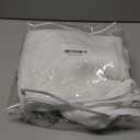 AIDUOMAER White Lightweight Sheer Curtains 90 Inches Long 2 Panels, 54 Inches Width, Semi-Transparent Hook Curtains, Soft Airy Drapes, Suitable for Bedroom and Living Room