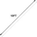 Eurmax USA 2-Pack Canopy Tent Rail Bars, 10ft Universal Half Wall Support Bar Kit with Connectors, Pop Up Canopy Frame Reinforcement Hardware for 10x10 Event Tent, Vendor Booth Accessories