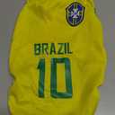 2026 World Cup Shirt for Dog, Soccer Jersey Pet Costume, Dog Jerseys for Small Medium Large Dogs, Football Shirt for Pets Yellow X-Large
