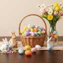 40 Pcs Foam Speckled Easter Eggs,8 Colors & 3 Sizes Foam Eggs for Easter Decorations,Pastel Easter Decor,Bowl & Vase Filler, Easter Basket and Spring Table DIY Decor for Home