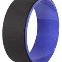 Fitvids Yoga Wheel for Stretching - Spine Stretching & Flexibility Enhancer with Non-Slip Surface, Full-Body Workout Equipment for Improved Mobility, Purple