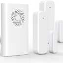 Wireless Door Chime for Business Entering, Door Open Alarm for Kid/Toddler Home Safety (500ft Range 51 Ringer) Door Dinger Buzzer Alert, 1 Receiver +2 Sensor