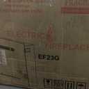 21.14" W Rear Electric Fireplace Inserts with 3 Flame & Top Light, Recessed Fireplace Heater,Thermostat, 750/1500W, Crackling Sound, Logs & Crystals, Timer, No Wall Mount