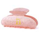 Fycert Hair Clips for Women | Monogram Hair Claw Hair Accessory | Personalized Gifts for Women Teen Girl Trendy Stuff | Gifts for Mom Bridesmaid Bride Wife Friend Sister Teacher Her - Pink, B