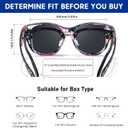 Xfeel Polarized Sunglasses Over Glasses for Women Trendy Shades Over Prescription Eyeglasses Sun Glasses