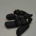 Waterproof Grip Dog Shoes,Anti-Slip Dog Socks Boots,Zipper Dogs Booties Paw Protectors for Hardwood Floor,Indoor and Outdoor for Dogs Black (Size 1)