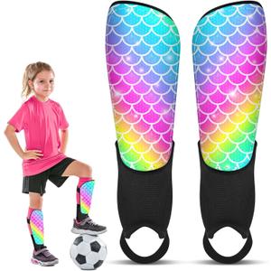 Soccer Shin Guards for Kids Girls Toddler, Shin Pads Shin Guard Equipment with Ankle and Leg Calf Protection Shin Guards Soccer for Kids 2-7 Years