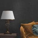 Black Wallpaper Peel and Stick Wallpaper Self Adhesive Removable Wall Paper Vintage 15.7"x78.8" Textured Wallpapers Dark Black Contact Paper for Bedroom Cabinets and Drawers Vinyl Roll