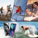 for iPhone 13 Case,[IP68 Waterproof][Built-in Screen & Lens Protector ][Military Grade Shockproof] Full Body Heavy Duty Protection Durable Phone Cover, Black