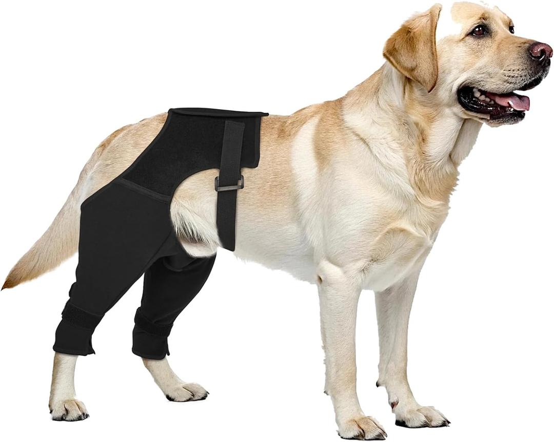 Dog Leg Sleeve Rear Leg for Stop Licking, Recovery Dog Pants for Wound ACL TPLO After Surgery, Cone Alternative Protective Sleeve
