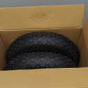 4.80/4.00-8" Tire, 16" Pneumatic Wheelbarrow Tire and Wheel with 5/8" Bearings (Extra 3/4") and 3" Centered Hub for Wheelbarrow/Garden Carts/Hand Truck/Yard Wagon Dump Cart (2-Pack)