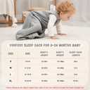 Yoofoss Baby Wearable Blanket TOG 2.5 Winter Sleep Sack 18-24 Months, 100% Organic Cotton Toddler Sleeping Sack with 2-Way Zipper Warm Quilted Sleep Sack