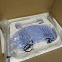 Swivel Shower Chair, 360 Non-Slip Shower Seat with Backrest for Elderly and Disabled, Height Adjustable Rotating Tub Bench for Seniors Bathroom Inside Shower with Compact Frame (Blue)