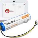 WUHAO IAN034NA Battery for IQ Panel 4 Battery Upgraded 3600mAh for Qolsys IQ Panel 4 IQP4001 IQP4003 IQP4006 IQP4002BLK IQP4004BLK IQP4005BLK IQP4006BLK Replacement 3.7V