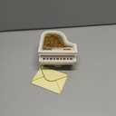 Piano Machine-Music-Box-Vintage-Hand-Cranked-Mechanism Mini Musical Retro Classical Table Desk Decoration with Greeting Card