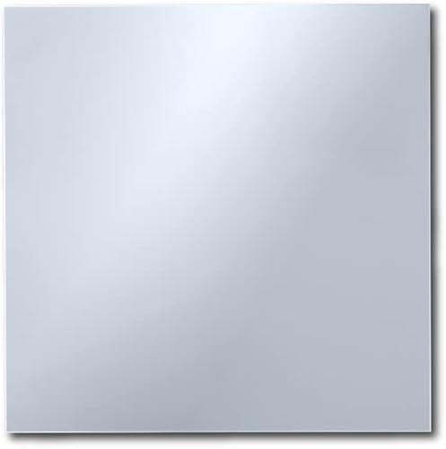 LUXE PARTY 12 Pack Square Mirror Charger Plate | Lightweight |Decorative Dinnerware | Dinner Party | Wedding | Events | Table Setting | Silver