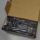 Cisily Kitchen Sink Caddy Organzier with High Brush Holder, Sponge Holder for Sink, 304 Rustproof Stainless, Kitchen Countertop Soap Dispenser Organizer, Kitchen Decor and Accessories (9.25, Black)