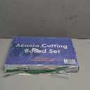 Non Toxic Cutting Boards - Cutting Board Set Free of Mineral Oil, Made of FSC Acacia Wood - Cutting Boards for Kitchen - Includes 3 Chopping Boards. By Ziruma