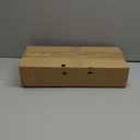 Greeting Card Display Stand, 4-Tier Greeting Card Organizer for Cards, Postcard, Photos, Brochure, Sticker, Trading Cards, Metal & Wooden Retail Display Rack for Vendors Counter Retail (Black)