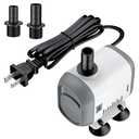 Pawfly Small Fountain Pump, 320 GPH Submersible Water Pump for Fountain, 18 W Mini Water Pump with 4.9 ft. High Lift, Quiet Water Fountain Pump for Aquarium Fish Tank & Waterfall