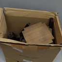 Sliner 24 Pcs Wedding Lantern Centerpiece Set Includes 12 Rustic Wooden Candle Lantern 12 Flameless LED Candle for Wedding Party Baby Shower Table Fireplace Farmhouse Home Decoration