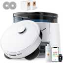 Lefant Robot Vacuum and Mop, 12000Pa Suction, Self Emptying, Auto Mop Washing and Drying for Hands-Free, Anti-Tangle Brushes, Dual Spinning Mop for Pet Hair Dust, Wi-Fi/App/Alexa/iWatch Control, M3