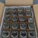 AISIPRIN Glass Spice Jars with 398 Labels, 24 pcs 4oz Spice Containers with Bamboo Lids, Square Spice Bottles With Shaker Lids,Spice Organization for Cabinet,Drawer,Rack,Seasoning Organizer