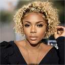 Yiifiulyn Blonde Pixie Cut Wig Human Hair, Short Water Wave Lace Front Bob Wig Short Curly Human Hair Wigs for Women