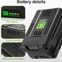 80V 3.0Ah Replacement for Greenworks Battery, Upgraded Lithium-Ion Battery Compatible with Greenworks 80V Power Tools and Chargers