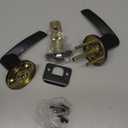 Privacy Matte Black Lever Door Handles For Bedroom Doors T6411 Series