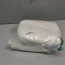 Cute Woven Storage Basket with Handle, Baskets for Gifts Empty, Gift Baskets for Valentines Day Birthday Baby Shower Raffle Burr Fundraiser, Decorative Organizer Box for Spring Home Refresh (2 Pack, White, 2 Pack)