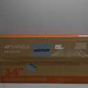 SANSUI 34-Inch Curved Gaming Monitor UWQHD 3440 x 1440 Up to 165Hz Curved 1500R - PIP/PBP, 1ms(MPRT), HDR, 300nits, sRGB 125%, DCI-P3 95%,FreeSync,HDMIx2,DP1.4 x2 (DP Cable Included)