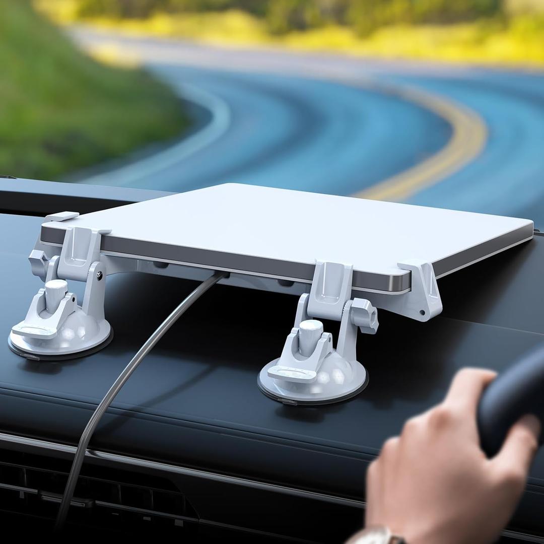 for Starlink Mini Car Mount for Dashboard, for Starlink Mini Suction Cup Mount for Dashboard & windshield, Secure Mounting Kit for Most Vehicles and Ensures Stable Driving and Satellite Signal