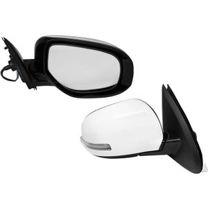 NLQR Right Passenger Side Mirror Compatible with Mitsubishi Outlander 2014-2020 Door Mirrors Replacement Power Heated with Signal White 9 Pins #7632B354 7632B414XA 7632C568