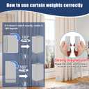 32 Pcs Outdoor Curtain Weights, 16 Pairs Upgrade to Heavier Magnetic Drapery Weights, Plastic Wrapped Waterproof Curtain Magnets for Home Decor, Tablecloth, Patio, Shower, Outside Curtains-Grey