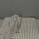 Duvet Cover Queen Size Set - Extra Soft Queen Size Duvet Cover 90 x 90 with 2 Pillow Shams - Hotel Luxury Easy Care & Fade Free w/Zipper Closures & Ties - Comfy Breathable Bedding Set (Beige Stripes)
