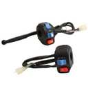 Mokuo Aluminum 7/8" 22mm Handlebar Switch Control Assembly Set Fit for 139QMB 152QMI 157QMJ GY6 50cc 125cc 150cc Moped Scooter Motorcycle-Front Disc/Rear Drum Brake