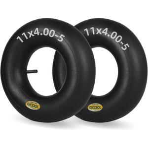 GICOOL 11x4.00-5 Replacement Inner Tube, 2 Pack with TR-13 Valve Stem, Heavy Duty, for Zero Turn Mower Front Tire