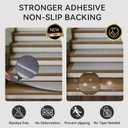 4PC Stair Treads Non-Slip Washable Peel and Stick Stair Treads for Wooden Steps Indoor Reusable Stair Carpet Treads Adhesive Stair-Runner Rugs for Kids and Dogs Elder8"x30" Gray