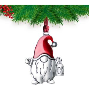 2 x Christmas Ornaments 2025,Gnome Xmas Keepsake Pendant, Christmas Tree Ornament Handcrafted Metal DIY Hanging Craft Collectibles for Xmas Trees Home Party Party Gifts (Gnome) (Claus1)