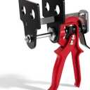 Brake Caliper Compression Tool, 4 Piston Brake Caliper Tool for Single/Twin/Quad Piston Calipers, 29100 Brake Pad Spreader Compatible with Most Cars and Light Trucks (Red)