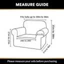 PrinceDeco Waterproof Chair Couch Cover, 100% Dual Waterproof Sofa Cover Washable, Stretch Jacquard Sofa Slipcover, Leakproof Furniture Protector for Kids, Pets (Chair Seat Width 20"-24", Stone Blue)